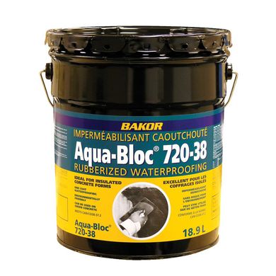 Aqua-Bloc 720-38 - Membrane d’émulsion de bitume élastomère pour imperméabilisation