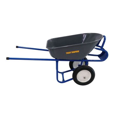 Wheelbarrow with puncture-proof wheels